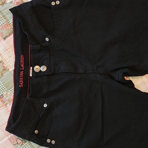 Sabrina Lauren Denim - Sabrina Lauren  Black  Mid Rise Stetch Jeans  Size 10